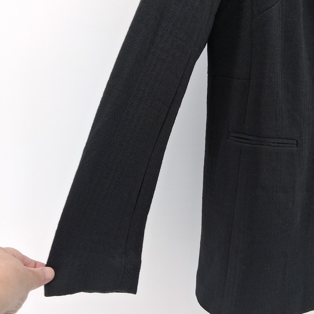 Torrid Womens Black Blazer Jacket Size 0 L 12 Career Workwear 2 Button Lined - Picture 4 of 12